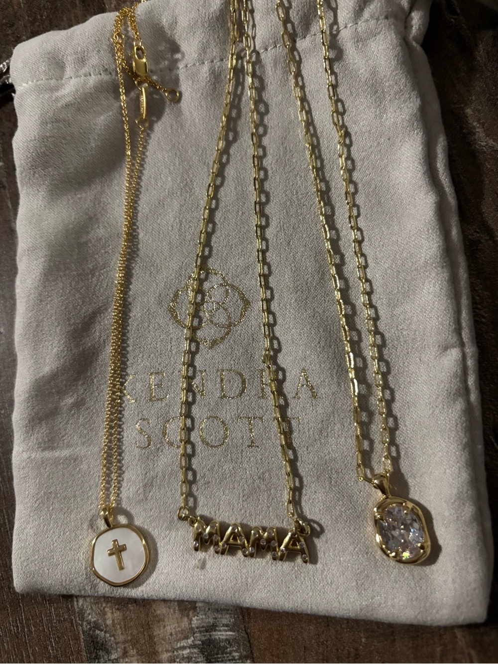 Boutique Layered Necklace Set with White and Clear Accents